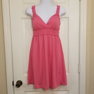So Wear It Declare It Pink V-Neck Tank Dress